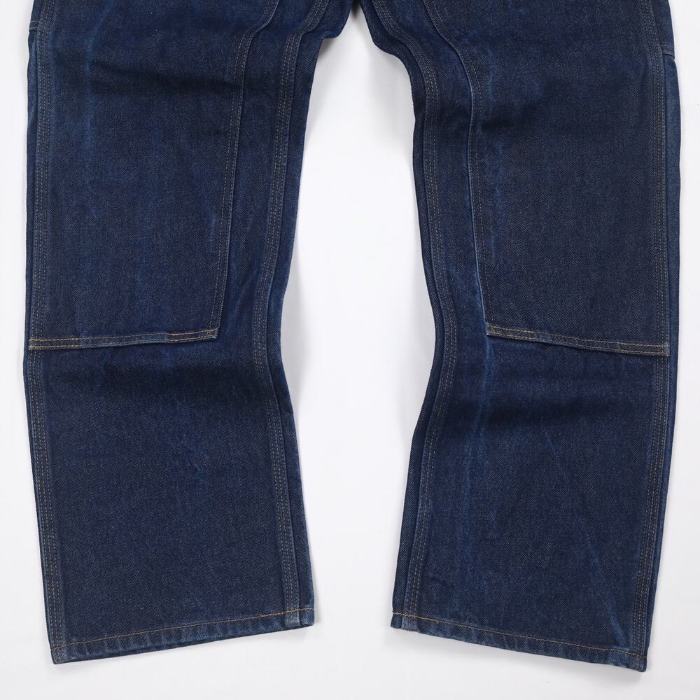 Vintage Carhartt B07 DNM Dark Blue Jeans Denim Double Knee Carpenter Pant 32x31 - Picture 5 of 13